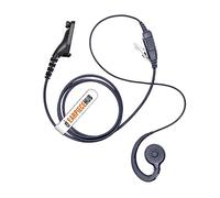 Motorola Mototrbo DP-3400 DP-3401 DP-3600 DP-4400 multi-broches en forme de C pivotante style oreillette police sécurité micro PTT pour radio 2 voies.