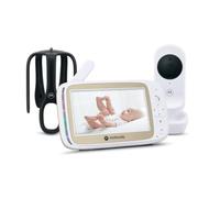 Motorola Nursery Babyphone VM45 Connect avec caméra Wi-FI et écran 5 Pouces, Vision HD 720p, Conversation bidirectionnelle, contrôle de la température, Support de Berceau Stargrip, Longue portée