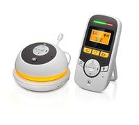 Motorola Nursery Lifestyle MBP 169 Babyphone Audio portable avec écran 1.5" et minuterie de soins bébé | Blanc