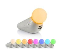 Motorola Nursery - S1 Veilleuse et son relaxant pour bébés, sons relaxants et berceuses pour enfants, éclairage multicolore doux, volume réglable, rechargeable, USB-C