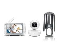 Motorola Nursery VM55 - Babyphone Camera - Vision Nocturne - Écran LCD de 5 Pouces - sans Fil - Surveillance de la Température - Système de Communication Bidirectionnelle 720p Blanc