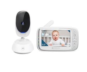 Motorola Nursery VM75 Moniteur Vidéo Bébé 5 Pouces - Talk Bidirectionnel - Vision Nocturne Infrarouge