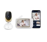 Motorola Nursery VM85 Monitor de Video Para bebé de 5 Pulgadas Wi-FI Con Luz de Estado de ánimo, conversación bidireccional, Luz Multicolor, transmisión 24 Horas