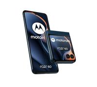 Motorola Razr 60 8, 256 Go, Smartphone debloqué, Interne : 6.9“ / Externe : 3.6“, Appareil Photo 50 MP avec IA, Batterie 4500 mAh, Gibraltar Sea (Marine), Coque de Protection et câble USB C Inclus