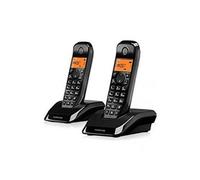 Motorola S12 Duo Téléphone DECT Identification de l'appelant Noir