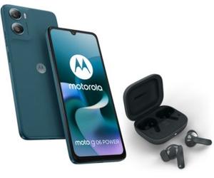 Motorola - Smartphone Pack G06 Power 4g 256go Bleu + Moto Buds Bass
