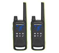 Motorola Solutions Lot de 2 radios bidirectionnelles T803 à 58 km Bluetooth avec Station de Charge (Vert Citron)