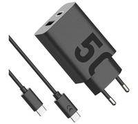 Motorola Solutions Motorola TurboPower Travel Charger 50W Duo USB-C + USB-A w| USB-C cable (SJMC502)