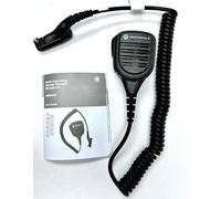 Motorola Solutions PMMN4062, PMMN4062AL Microphone haut-parleur à distance Bouton d'urgence, indice de sécurité intrinsèque FM, suppression du bruit, microphone audio IMPRES avec prise jack 3,5 mm