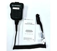 Motorola Solutions PMMN4107, PMMN4107BBLK Radio Remote Speaker Mic (sans bouton de canal) Cinq microphones intégrés, audio adaptatif, indice submersible IP68, et câble de température extrêmement