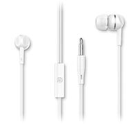 Motorola Sound Earbuds 105 - écouteurs Intra-Auriculaires avec Câble - Microphone Intégré - Son Cristallin - avec 6 Coussinets en Silicone - Blanc