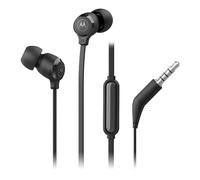Motorola Sound Earbuds 3-S | Écouteurs Intra-Auriculaires avec Microphone | Câble Anti-emmêlement, Basses Profondes et Design Ergonomique avec Ajustement Confortable | 3,5 mm | Noir