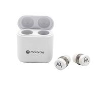 Motorola Sound Moto Buds 120 - Écouteurs sans fil - Bluetooth - Résistant à l'eau et à la sueur - Commande tactile et vocale - Blanc, S/M/L