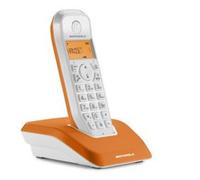 Motorola Startac S1201 - Téléphone sans fil avec ID d'appelant/appel en instance - DECT - blanc, orange