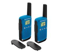 Zebra Talkabout T42 - Portable - radio 2 bandes - PMR - 446 MHz - 16 canaux - noir et bleu (pack de 2)