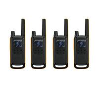 Motorola Talkabout T82 Extreme Quad Pack radio bidirectionnelle 16 canaux Noir, Orange