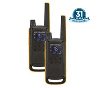 Motorola Talkabout T82 Extreme Twin Pack radio bidirectionnelle 16 canaux Noir, Orange
