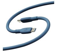 Motorola TurboPower Câble USB-C vers C en silicone 5 A, bleu, 100 W, coudes 40 K, flexible pour Type C, Moto G Power, Play, Stylus, 5G 2024/2023/2022/2021, Edge +2023/2022/2021, Razr+2023/5G