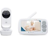Motorola | Video Baby Monitor | VM34 4.3" | Kolorowy ekran o przekątnej 4.3"; Kołysanki; Dwukierunkowa rozmowa; Monitorowanie temperatury w pomieszczeniu; Noktowizor na podczerwień; Wskaźnik poziomu d