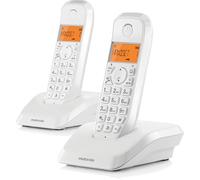 Motorola S12 Duo Téléphone DECT Identification de l'appelant Blanc