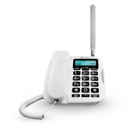 Motorola Voice - Téléphone de Bureau FW500 avec SIM et Ligne Fixe - Sauvegarde d'urgence 4G LTE, jusqu'à 8 Heures d'autonomie, téléphone d'urgence en Cas de Panne de Courant, Grandes Touches