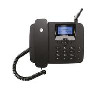 Motorola Voice - Téléphone Fixe sans Fil FW200L 2G, GSM Quadri-Bande, Batterie de Secours, Microphone muet, Mains Libres - Couleur Noire