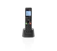 Motorola Voice - Téléphone numérique sans Fil DOT201, Haut-Parleur Mains Libres, Blocage d'appels, 100 Contacts avec nom et répertoire téléphonique, Noir