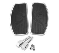 Motorrad Fußrasten Repose-Pieds Avant Universels Noirs Réglables pour Moto, pour Passager Arrière Et Conducteur(Front)