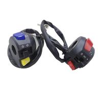 Motorrad-Lenkerschalter, Links und rechts, universell, mit Scheinwerfer, Warnlicht, Blinker, Hupe, Start- und Not-Aus-Knopf (22 mm, 7/8 Zoll)
