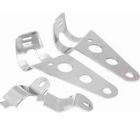 Motorrad Scheinwerfer Halterungen - 2 Stück Scheinwerfer Befestigungsbrackets (28mm-34mm) für Honda Kawasaki, silber