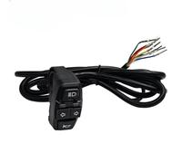 Motorrad-Zündstartknopf 22,2 mm, Motorrad-Scheinwerfer-, Blinker- und Hupenschalter, 3-in-1-Schalter für Elektrofahrräder und Roller, 36 V/48 V Steuerschalter, Wasserdicht, für E-Bikes und Motorräder