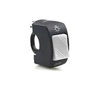 Motorrad-Zündstartknopf 22 mm EIN/AUS-Motorradschalter Druckknopf 12 V Knopfanschluss Lenkerschalter für ATV, E-Bike und Roller Teile Schwarz