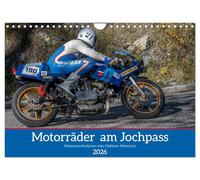 Motorräder am Jochpass (Wandkalender 2026 DIN A4 quer), CALVENDO Monatskalender: Motorradlegenden in Ihrem Element.