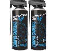 Motorrevive Nettoyant de Chaînes Racing Line pour Motos de Compétition 510 ML. Nettoyage Profond et Rapide sans Corrosion. Formule Professionnelle pour Motos Sportives et de Haute Vitesse (Lot de 2)