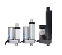 Motors Dc 12V Linear Actuator 100mm 50mm 30mm Stroke 24V Window Opener 100N300N500N700N1000N1200N1500N IINKUEYK(24V 1500N 4mm s,White 100mm)