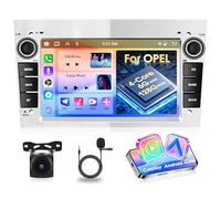 Motorsi Android Autoradio 6+128G pour Opel Astra Antara Corsa Combo, 7 Pouces 2 Din Autoradio Apple Carplay Android Auto Radio Bluetooth 5.0 GPS WiFi FM/RDS Caméra De Recul, Prise en Charge Dab