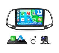 Motorsi Autoradio pour Fiat Doblo Yeni Kasa 2015 avec écran sans Fil A-pple Carplay/Android Auto,9 Pouces 2+64G écran Tactile Bluetooth Mains Libres/GPS/SWC/FM/RDS/WiFi/USB+AHD Caméra de Recul