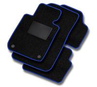 MOTOS Basic Tapis voiture en velours destiné à Audi A4 B7 2004-2008 convient aussi à S4 B7 et RS4 B7 - Basic, Matériau, Bleu - Découvrez un nouveau confort de conduite avec un jeu de tapis de sol voit