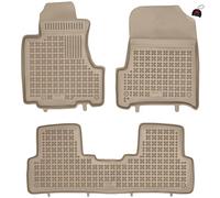 MOTOS Beige tapis de voiture en caoutchouc pour Honda CR-V III 2006-2011 Améliorez votre confort de voyage avec le tapis antidérapant pour voiture - tapis de sol pour voiture tous temps, protection co