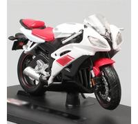 Motos Course pour Miniatures Plastique moulé sous Pression l'épour Chelle 1:18 Jouets modélisme pour garçons modèles pour Yamaha YZF-R1 R6 R7(White1)
