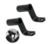 Motos Extension de Guidon Support - Moto Extender Bracket pour Lampe Travail Universel Light Bar Poche Rétroviseur Compteur Vélo Phare Smartphone Ordinateur(2 Pièces, Noir)