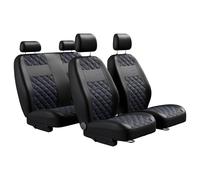 MOTOS Housse Siege Voiture Universelle pour Volkswagen Fox, Protection de siège de Voiture avec système de Coussins gonflables Actifs, idéale pour Les conducteurs, matériau à Trois Couches