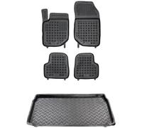 MOTOS Jeu de tapis de sol en caoutchouc et de tapis de coffre en plastique PE pour DS DS3 Crossback depuis 2019 Améliorez votre confort de voyage avec le tapis antidérapant pour voiture - tapis de sol
