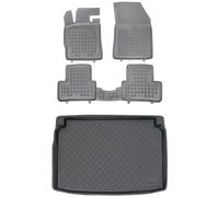 MOTOS Jeu de Tapis de Sol en Caoutchouc et de Tapis de Coffre en Plastique PE pour Peugeot 308 III Depuis 2021 Améliorez Votre Confort de Voyage avec Le Tapis antidérapant pour Voiture - Tapis de Sol