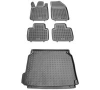 MOTOS Jeu de tapis de sol en caoutchouc et de tapis de coffre en plastique PE pour Peugeot 508 II depuis 2018 Améliorez votre confort de voyage avec le tapis antidérapant pour voiture - tapis de sol p