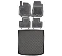 MOTOS Jeu de tapis de sol en caoutchouc et de tapis de coffre en plastique PE pour Renault Arkana depuis 2019 Améliorez votre confort de voyage avec le tapis antidérapant pour voiture - tapis de sol p