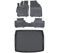 MOTOS Jeu de tapis de sol en caoutchouc et de tapis de coffre en plastique PE pour Toyota Yaris Cross depuis 2021 Améliorez votre confort de voyage avec le tapis antidérapant pour voiture - tapis de s