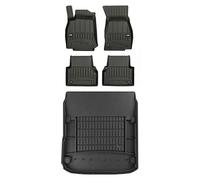 MOTOS Kit de Tapis de Sol en Caoutchouc et Tapis de Coffre pour Audi A7 Sportback II Depuis 2018 Améliorez Votre Confort de Voyage avec Tapis antidérapant Voiture 3D- Tapis de Sol Voiture Tous Temps,