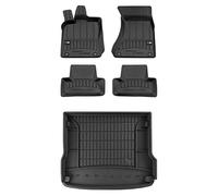 MOTOS Kit de tapis de sol en caoutchouc et tapis de coffre pour Audi Q5 I 2008-2016 Améliorez votre confort de voyage avec tapis antidérapant voiture 3D- Tapis de sol voiture tous temps, protection co