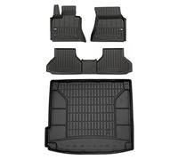 MOTOS Kit de tapis de sol en caoutchouc et tapis de coffre pour BMW X6 E71 2007-2014 Améliorez votre confort de voyage avec tapis antidérapant voiture 3D- Tapis de sol voiture tous temps, protection c